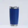 Exclusivo Transfronteiriço 20oz Copo de Carro Pro304 Aço Inoxidável Camada Dupla Plástico Spray Montado no Carro Gelo Copo de Refrigerante Americano Atacado