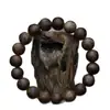 Pulsera de Madera de Agarwood Natural con Nudos Naturales para Mujer, Material Auténtico Viejo para Hombre, Cuentas de Oración Budistas, Pulsera para Ayudar a Dormir