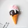 Diy Simulación Comida y Accesorios de Juego Helado Barril Dulce Funda para Teléfono Hamburguesa Adhesivo para Refrigerador Caja de Almacenamiento Decoración Parche