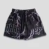 Novos Shorts Esportivos Masculinos da Moda Estilo Americano Secagem Rápida Casuais para Basquete Corrida Bordados de Manga Curta Abaixo do Joelho