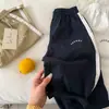 Pantalones para Niños 2026 Ojos Bizcos Verano Nuevas Llegadas Niños y Niñas Cinta Tejida con Letras Pantalones Largos Bebé Sueltos Pierna Recta Pantalones Modernos