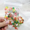 50 Peças de Decorações Mistas de Resina para Nail Art de Natal Desenho Animado Papai Noel Floco de Neve Sino Rena Enfeites de Unha
