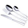 Atacado transfronteiriço 1010 talheres de aço inoxidável faca garfo colher banhado a titânio dourado conjunto de faca e garfo para bife ocidental Logo