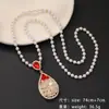 Cadena de Suéter Nuevo Otoño e Invierno Transfronteriza Lujo Ligero Cristal Largo Versátil para Mujer Moda Exquisita Directo del Fabricante