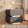 Mesa de cabeceira estilo creme, armário de armazenamento de cabeceira moderno simples em madeira maciça, armário de cama para casa, pequeno armário lateral para quarto