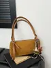 Bolso de Leopardo de Nicho Otoño e Invierno 2025 Nueva Moda Correa Ancha para el Hombro Bolso Cruzado Bolso Cuadrado Pequeño Simple de Alta Gama Maillard