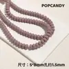 Contas de Ábaco, Contas Espaçadoras de Vidro Colorido com Furo Reto, Pulseira, Colar, Pingente de Carro, Acessórios de Joias Artesanais Multicor, Decoração com Contas de Material
