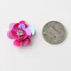 Parche de flor de lentejuelas hecho a mano DIY parche de tela de flor con lentejuelas y cuentas accesorios de aplicación para decoración de ropa sombrero bolsa zapatos