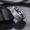 Anillo de acero de titanio para hombre, de moda, temperamento, tendencia única, para hombre, no se decolora, anillo de oro esmerilado, fabricantes de joyería al por mayor
