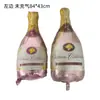 Globo de película de aluminio con forma de botella de vino, globo de burbujas para champán, decoración de copa de whisky, globo para fiesta de cerveza y vino.