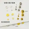 Contas e Discos Espaçadores Polidos, Contas Rodas de Aço Titânio Anti-Corte, Contas de Pneu, Contas Redondas de Aço Inoxidável, Acessórios para Joias DIY