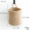 Red de Nido de Pájaro Tejida a Mano, Bolsa Redonda de Crochet para Frutas con Cuerda de Algodón y Cuerda de Cáñamo Tejida a Mano, Bolsa Redonda para Almacenamiento y Organización