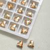 Joia para unha de strass em formato de gota de diamante dourado champanhe super brilhante de celebridade da internet, fundo pontudo, strass misto atacado, vidro amor, gelo transparente, caramelo
