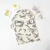 Pantalones de pijama de algodón y seda de verano nuevos 26 años 45 unidades, Pantalones anchos de nueve puntos para mujer, Pantalones finos de talla grande holgados para aire acondicionado, Pantalones de playa