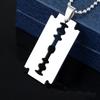 Joyería Transfronteriza Europea y Americana Personalidad Punk Trendy Joyería de Cuchilla Comercio Exterior Simple Colgante de Cuchilla Versátil