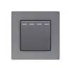 Tomada de Interruptor de Alumínio Escovado Tipo 86 146 para Comércio Exterior com Duas Portas USB Estilo Europeu Padrão Francês Estilo Britânico com Tomada Dupla USB
