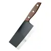Cuchillo de Cocina para Rebanar Forjado a Mano, Cuchillo de Doble Uso Negro Guerrero para Picar y Cortar, Cuchillo de Chef Afilado para Uso Doméstico