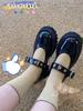 668-JA Dongli Estambre Medio Cómodo Lana de Oveja Color Sólido Calcetines Apilables para Mujer