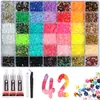 Atacado best-seller transfronteiriço 48 cores 60 cores strass de fundo plano 15 grades 40 grades conjunto de strass de resina strass AB acessórios de decoração para nail art