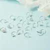 Pendientes de Moda con Diseño de Nicho, Ganchos para Oreja, Pinzas para Oreja, Tachuelas, Estilo Femenino, Fresco y Versátil, Diseños Simples de Estrella, Corazón, Flor