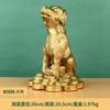 Enfeites de cachorro de dinheiro de latão, tamanho grande e pequeno, cachorro do zodíaco, cachorro de cobre, decoração para casa, artesanato, atacado