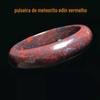 Guangxi Guilin Bloodstone Pulseira Zaohong Série Red Yidin Meteorito Mulheres Jade Pulseira Fornecimento Vivo Atacado