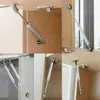 Pistón de Gas para Puerta de Gabinete Barra de Soporte Hidráulico para Muebles Barra de Presión de Gas para Tatami Puerta Abatible de Gabinete de Pared Barra Telescópica Pistón de Gas