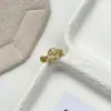 Anillo de moda transfronterizo japonés y coreano 2026 para chica, nuevo diseño de moda, anillo abierto para el dedo índice, bañado en oro con circonita cúbica