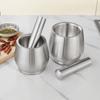 Amassador de Alho de Aço Inoxidável 304 para Uso Doméstico, Almofariz e Pilão Manual de Alho, Recipiente de Amassar, Fabricante de Pasta de Alho, Triturador de Medicamentos
