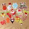 Decoração de Bolo de Natal Estilo Ins Retro Plug-In Urso Presente Papai Noel Boneco de Neve Decoração Chapéu Vermelho e Verde
