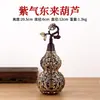 Adorno de Calabaza Roja China de la Fortuna en Latón, Tapa Abrible, Adecuado para Regalos de Apertura de Tienda, Decoración de Escritorio de Cobre