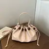 2026 Verão Novo Estilo Coreano Estilo Ins Bolsa Plissada de Ombro Único Bolsa de Moda Estilo Simples Bolsa Transversal Atacado Bolsa Feminina