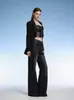 Fornecedor Popular de Moda para Comércio Exterior Europeu e Americano: Jeans Feminino Solto Casual Emagrecedor de Perna Larga Tamanho Grande com Efeitos de Desgaste e Bigodes