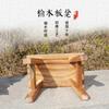 Olmo Viejo Creativo Banco Pequeño Taburete Cuadrado Doméstico Taburete Bajo de Madera Maciza Taburete de Madera para Mesa de Café Taburete para Cambiarse los Zapatos Taburete de Baile para Niños