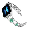Adecuado para Iwatch68 Generación Ultra Apple Watch Trébol de Cuatro Hojas Cadena de Metal Carcasa Joyería Correa de Reloj