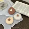 Peine Lindo Pequeño, Mini Peine de Cojín de Aire Portátil para Niños y Niñas, Peine Plegable de Bolsa de Aire, Peine Masajeador, Espejo Integrado