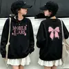 Roupa Infantil Meninas Outono Inverno Plus Veludo Novo Estilo Gatinho Espiando Tendência Cool Roupa Infantil Esportiva Versátil Moletom Crianças Médias e Grandes Top Tendência