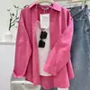 Camisa Blanca Retro Estilo Hong Kong Ultra Favorecedora para Mujer, Verano Holgada, Adelgazante, Versátil para la Oficina, Cárdigan Exterior, Moderna