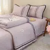 2026 Novo Modelo Roupa de Cama de Linho para Chuva e Orvalho Conjunto de Quatro Peças Colcha de Verão Colcha Refrescante de Verão Colcha de Ar Condicionado