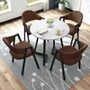 Mesa Redonda Simples Nórdica Conjunto de Mesa de Jantar e Cadeiras Mesa de Centro Mesa de Café para Loja de Chá com Leite Mesa de Negociação de Escritório Mesa de Jantar para Casa