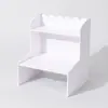 Prateleira de mesa de camada dupla com acabamento em renda, estação de trabalho de mesa estilo gaveta de alta qualidade, rack de armazenamento multicamadas simples e personalizável