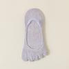 Calcetines de Cinco Dedos para Mujer Verano Delgados Calcetines de Barco Silicona Antideslizante Verano Boca Baja Calcetines Invisibles Calcetines de Algodón con Dedos Separados Calcetines Sin Costuras