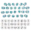 Novo 26 letras do alfabeto inglês e números molde de biscoito de plástico molde de mola para bolo de açúcar arte em açúcar molde de flor molde de corte