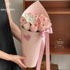 Bandeja de Sorvete Sete Cores Buquê de Flor de Amor-perfeito Tubo de Flor Flor Rosa Papel de Embrulho Espesso Papel de Embrulho de Flor Espesso Materiais Florais para DIY