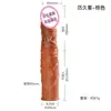 Productos Sexuales Jiuai para Hombres, Funda de Diente de Lobo para Pene Hueco, Silicona Líquida, Pene Agrandado y Engrosado, Funda de Cristal Transparente