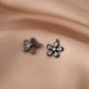 Pingente de flor de cinco pétalas de zircônia incrustada em ouro 14K feito à mão pulseira faça você mesmo pequeno pingente colar pingente joias material de prata