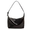 Bolso de Hombro Casual de Moda 2025 Nuevo Nicho Color Sólido Bolso de Axila Cuero Suave Brillante Bolso para Ir al Trabajo Bolso Cruzado Trendy