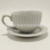Taza Creativa Vintage de Gres para el Hogar con Boca Grande y Flor Tirada Taza para Desayuno Oficina Estilo Japonés Taza para Café y Agua con Platillo