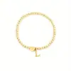 Moda Transfronteriza Europea y Americana Colgante de 26 Letras Pulsera de Cuentas con Corazón Diseño de Nicho Accesorios Versátiles Estilo Nuevo de Moda para Mujeres
