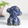 [Teddy de Vestir] Enfeites de filhote de vestir Desktop adoráveis decorativos produção de resina e cristal natural
